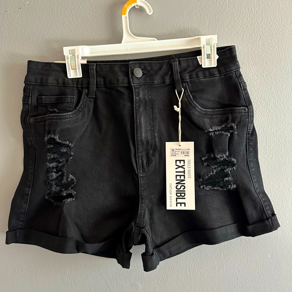 Black stretchy shorts